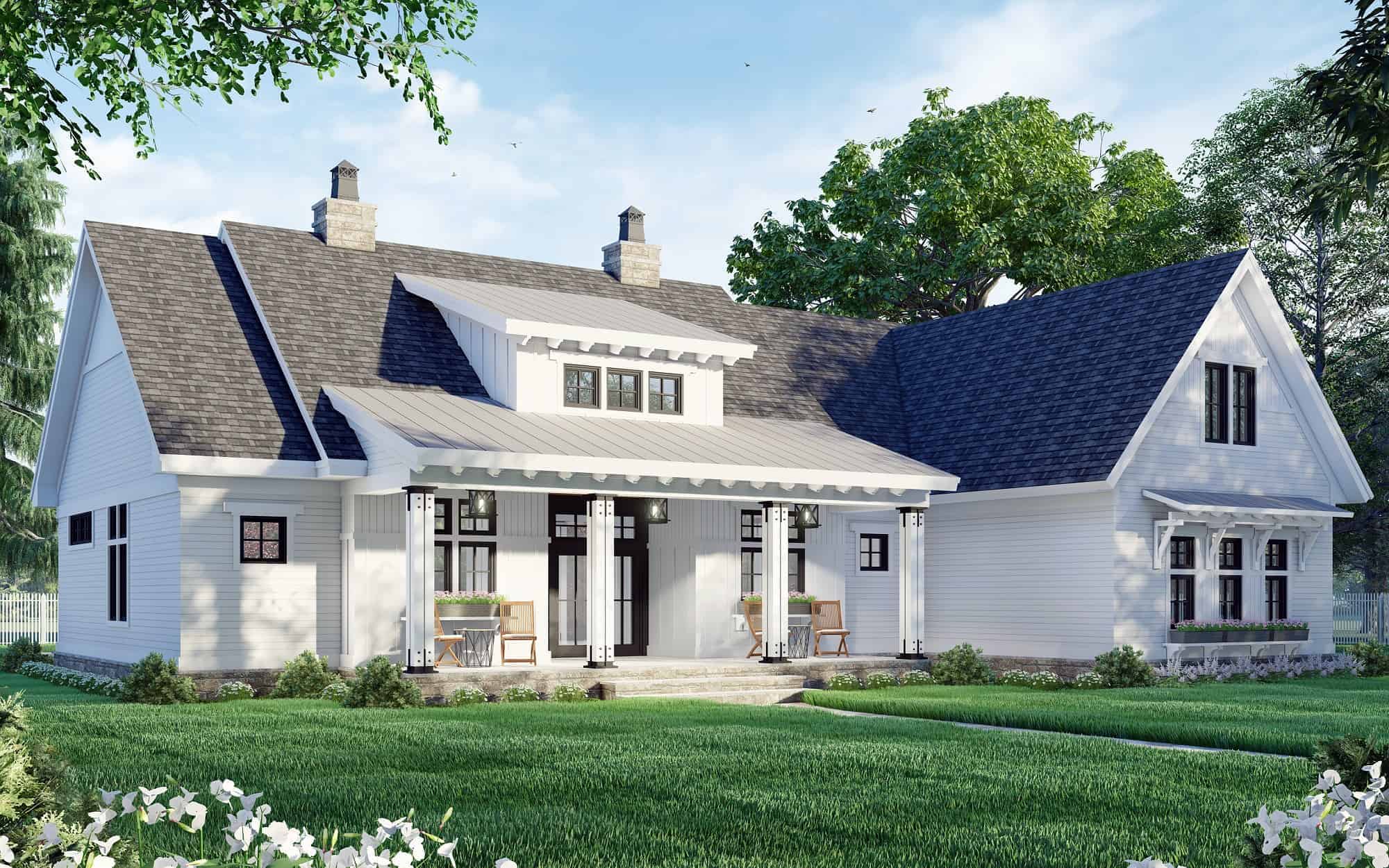 Left Side View of this 3-Bedroom, 2385 Sq Ft Plan - 165-1159