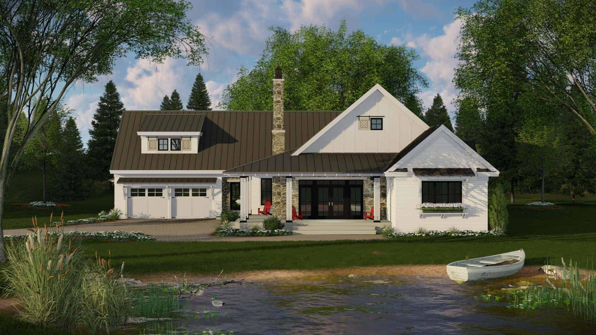 Front View of this 3-Bedroom, 2241 Sq Ft Plan - 165-1160