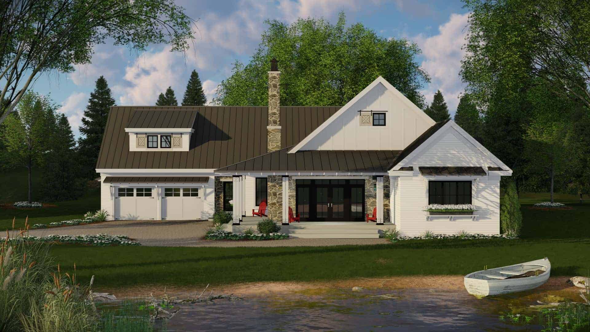 Front View of this 3-Bedroom, 2241 Sq Ft Plan - 165-1160