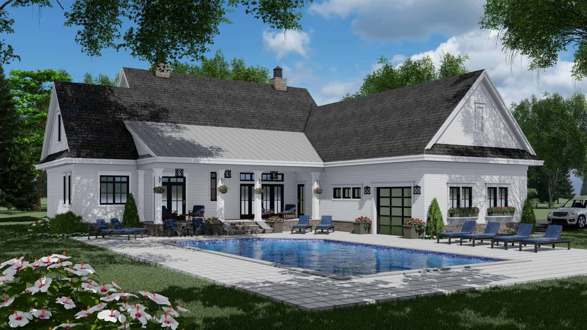 Pool of this 3-Bedroom, 2570 Sq Ft Plan - 165-1161