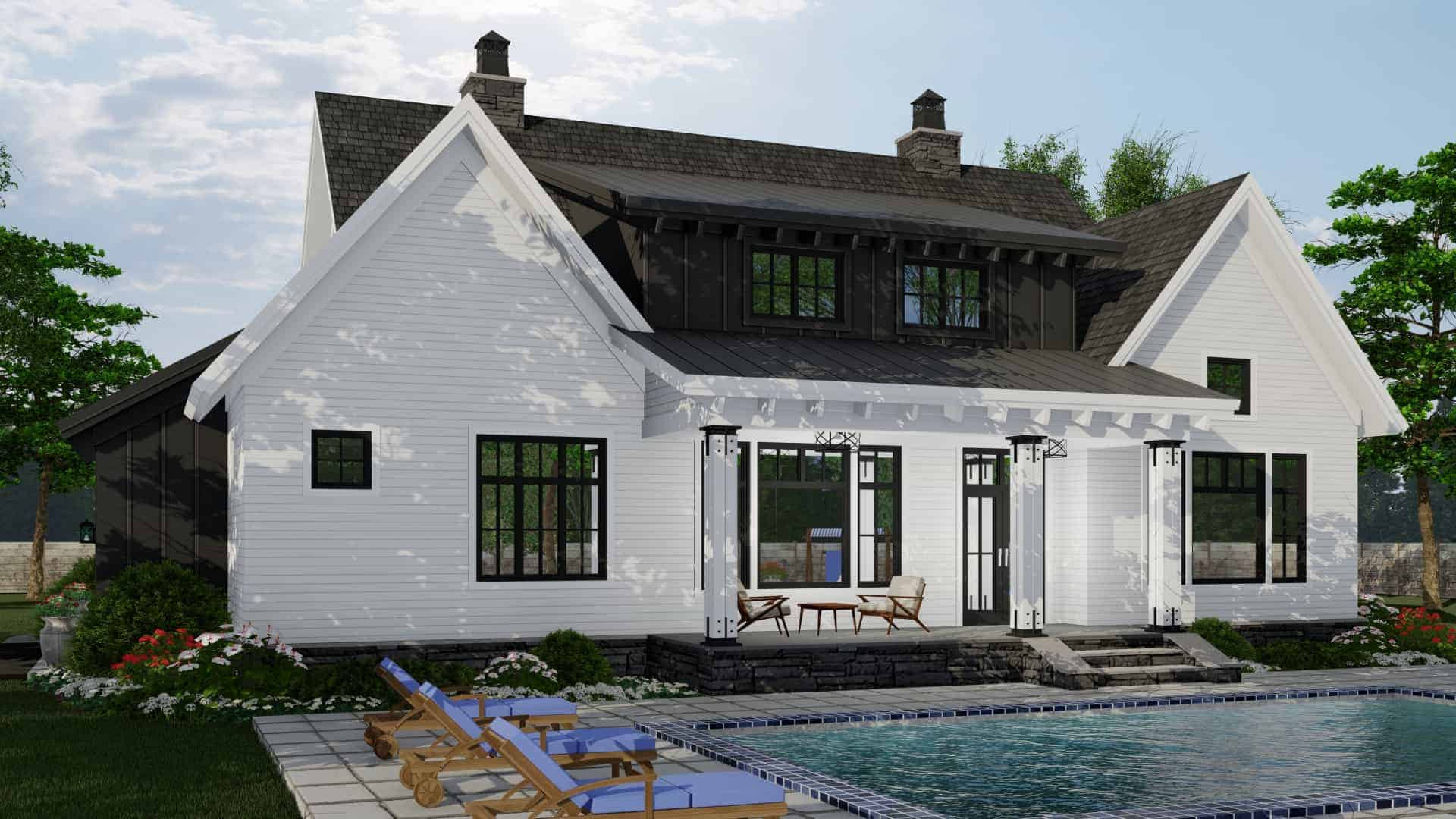 Pool of this 3-Bedroom, 2467 Sq Ft Plan - 165-1163