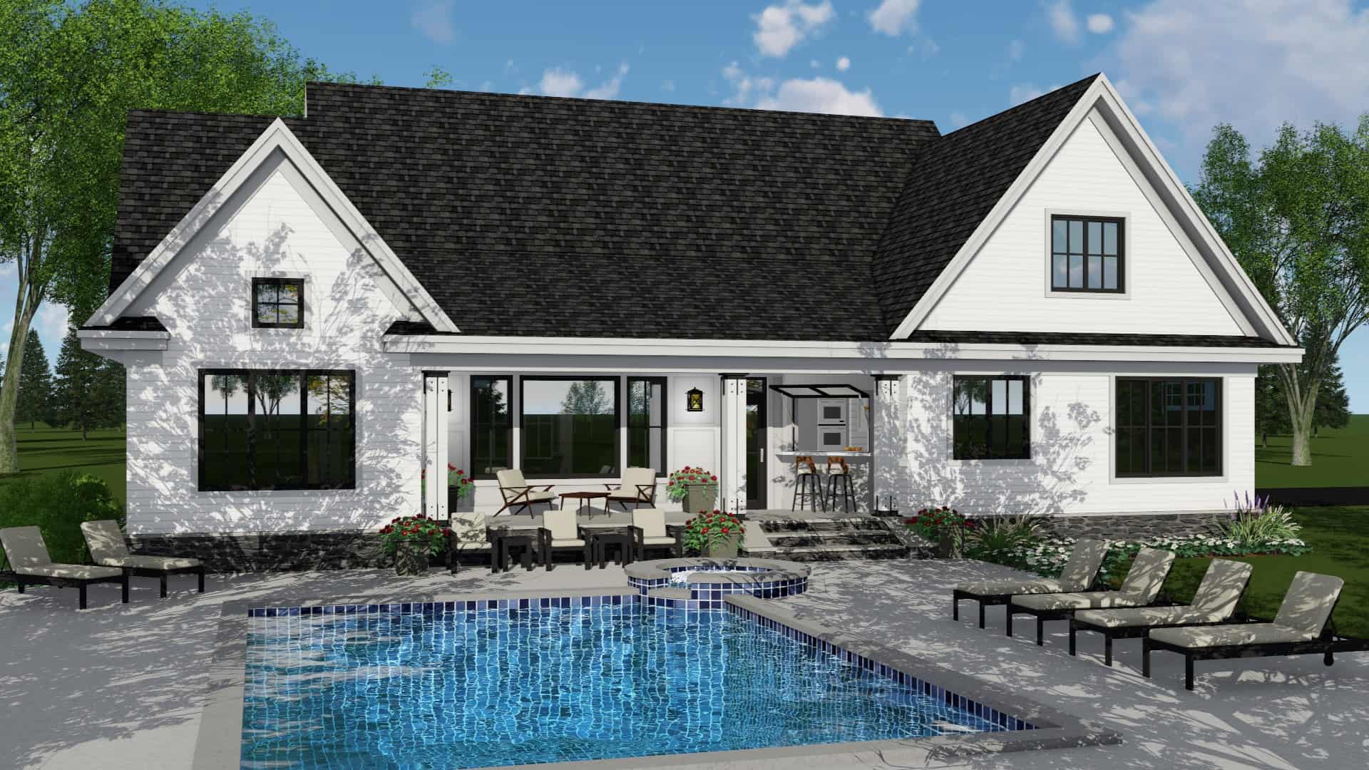 Pool of this 4-Bedroom, 2751 Sq Ft Plan - 165-1164