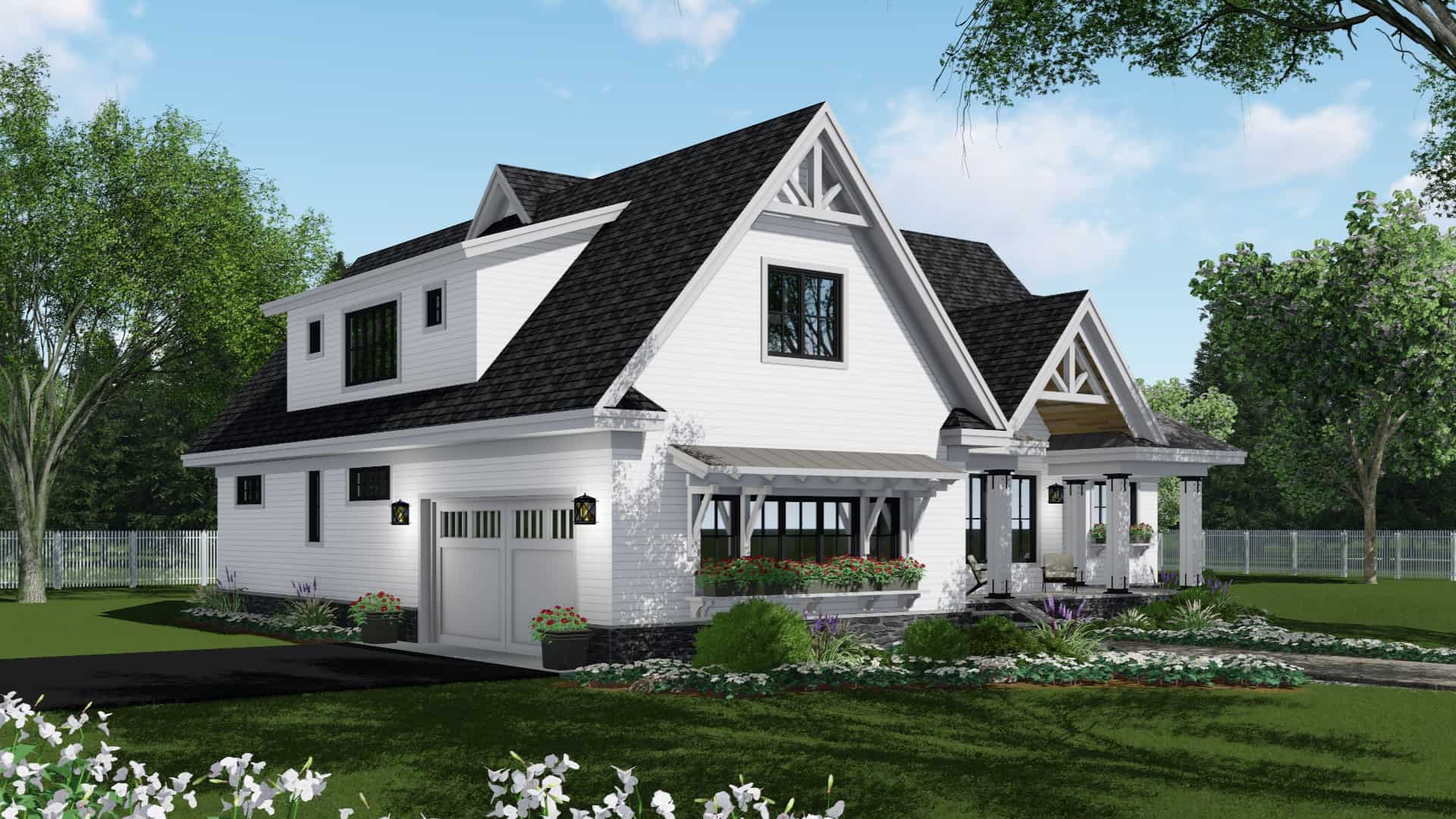 Left Side View of this 4-Bedroom, 2751 Sq Ft Plan - 165-1164