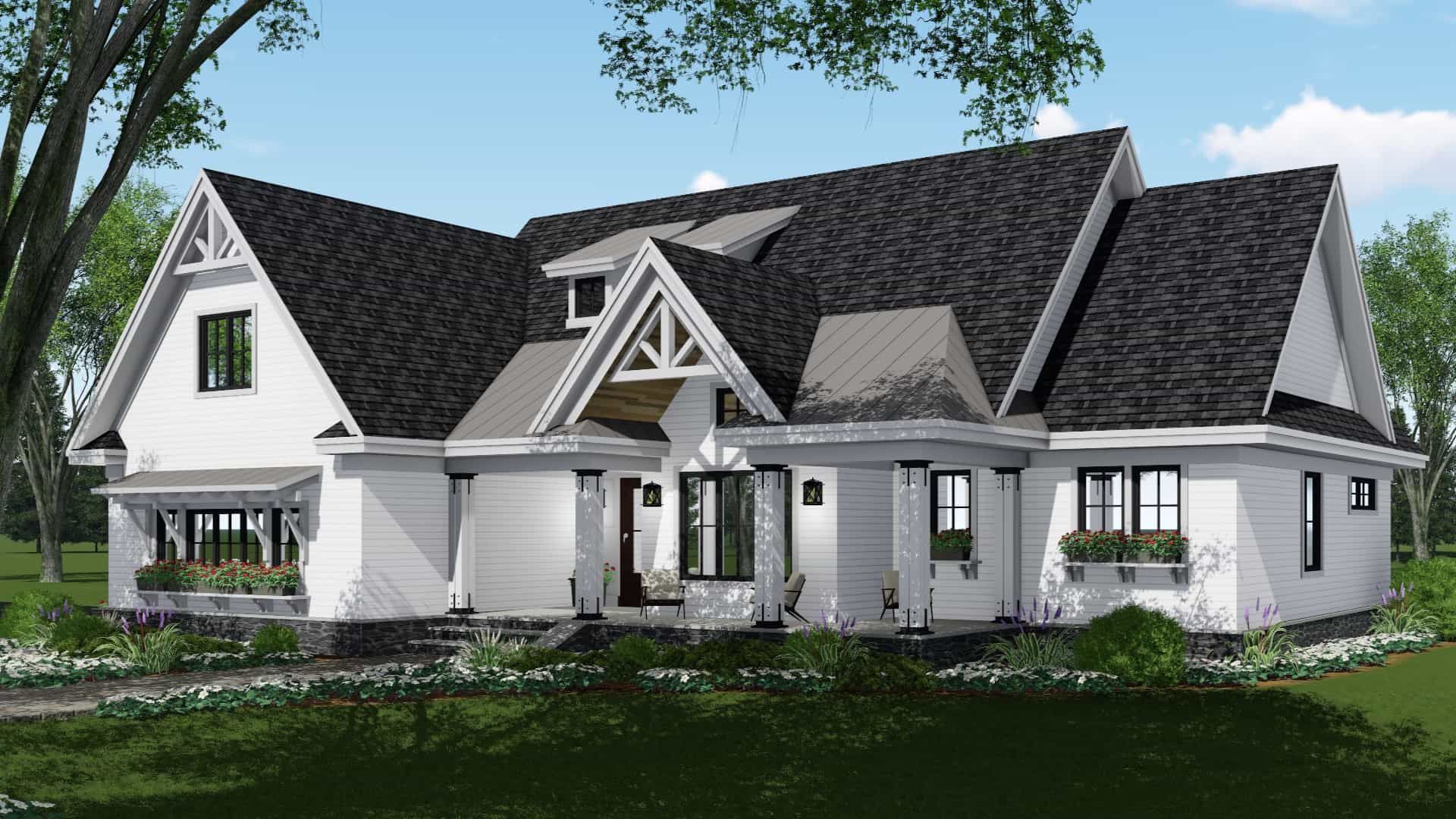 Right Side View of this 4-Bedroom, 2751 Sq Ft Plan - 165-1164