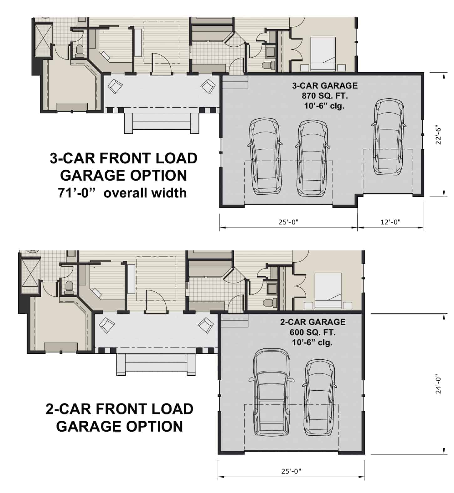 Garage of Ranch Plan #165-1165