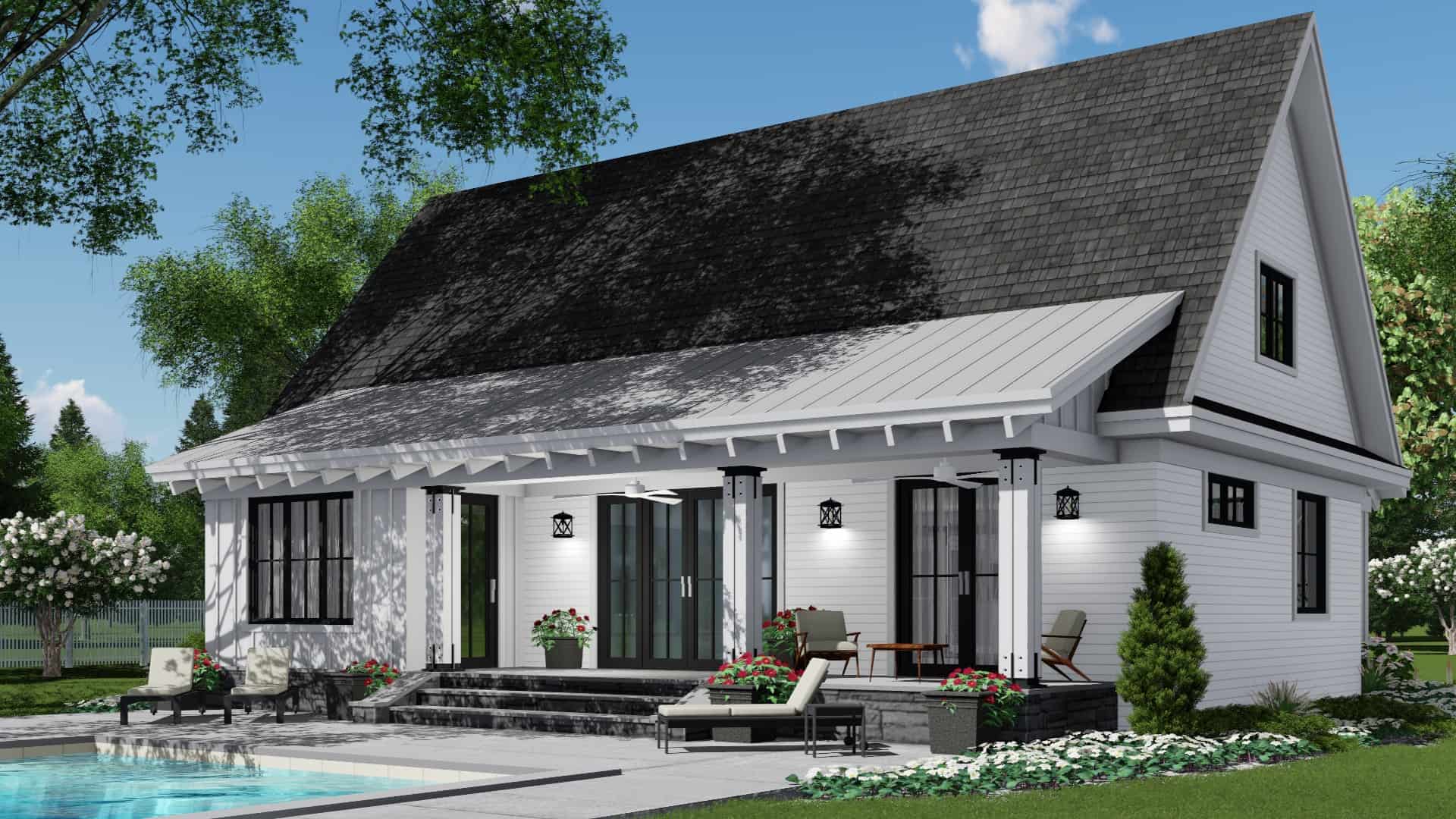 Pool of this 3-Bedroom, 2453 Sq Ft Plan - 165-1167