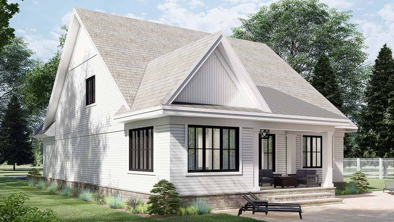 Rear View of this 3-Bedroom, 2456 Sq Ft Plan - 165-1168