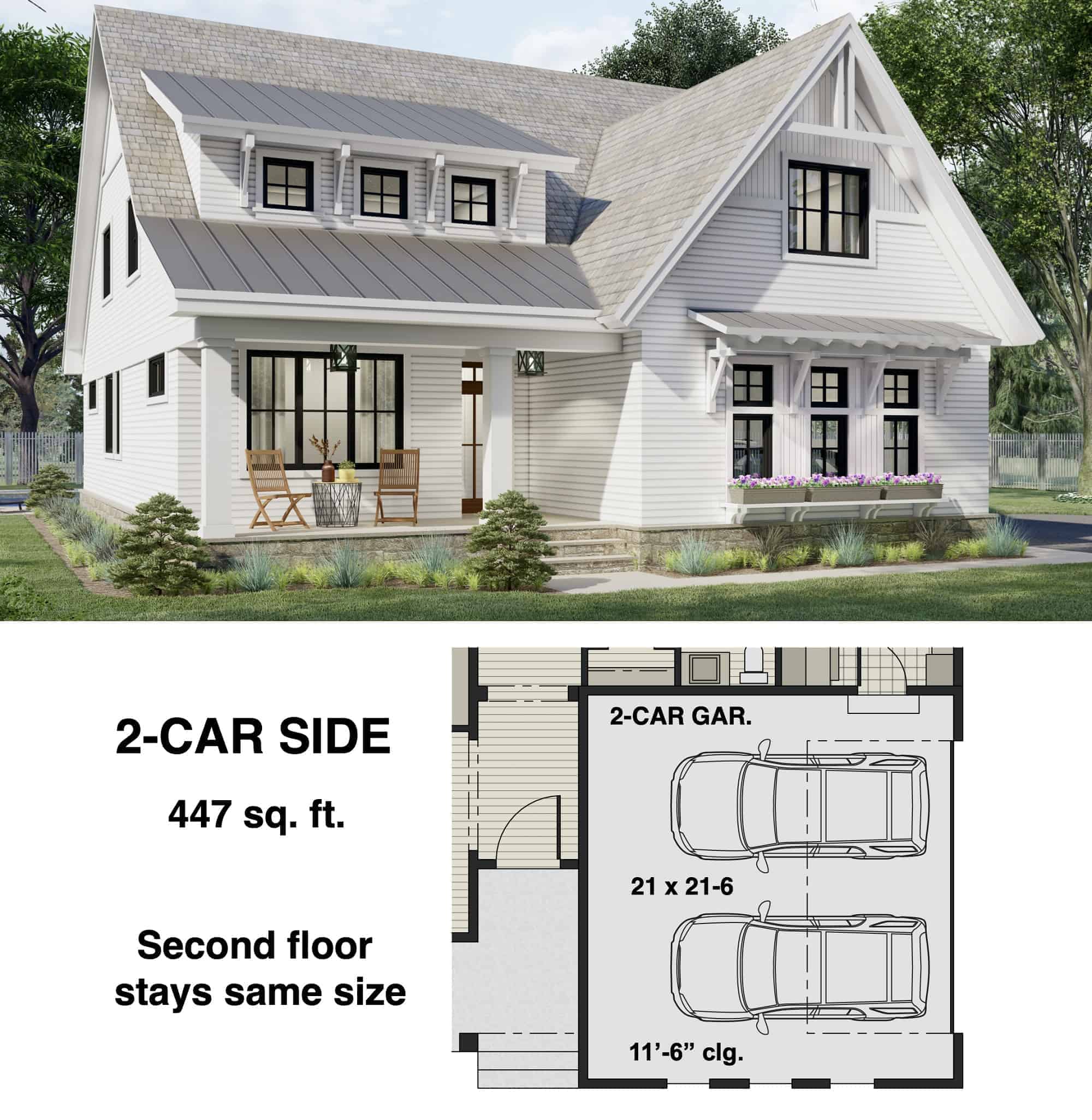 Garage of Farmhouse Plan #165-1168