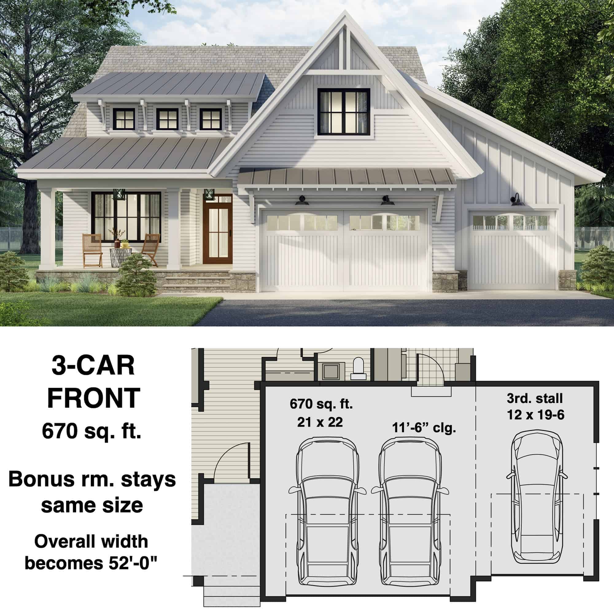 Garage of Farmhouse Plan #165-1168