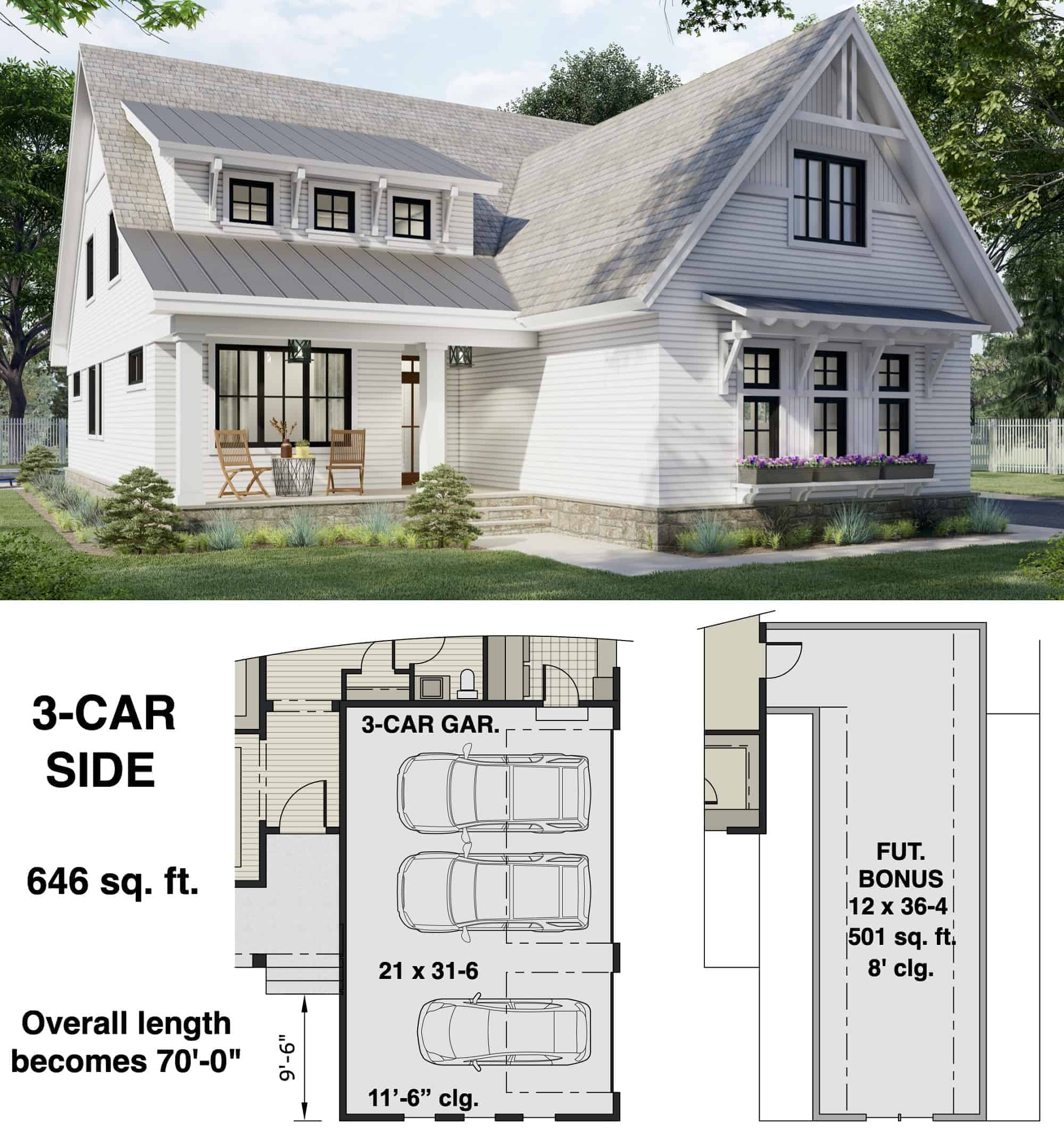 Garage of Farmhouse Plan #165-1168