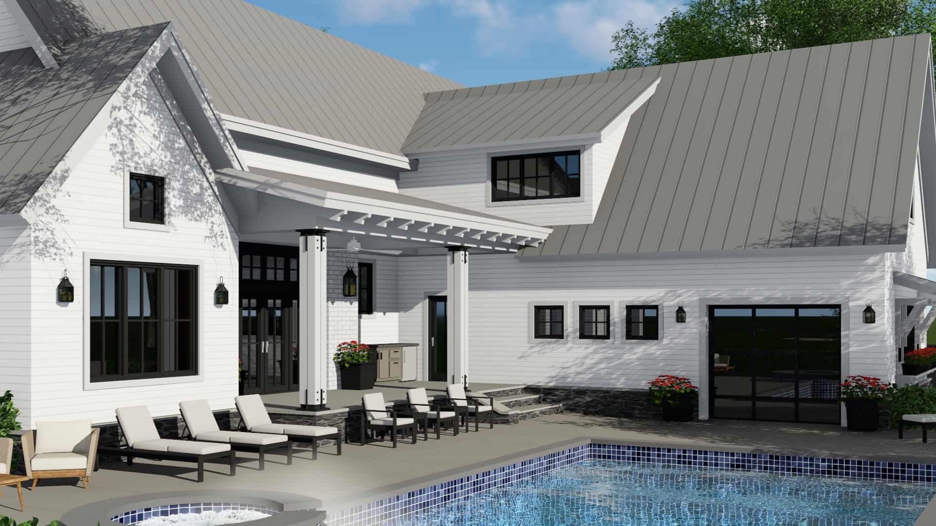 Pool of this 4-Bedroom, 2886 Sq Ft Plan - 165-1169