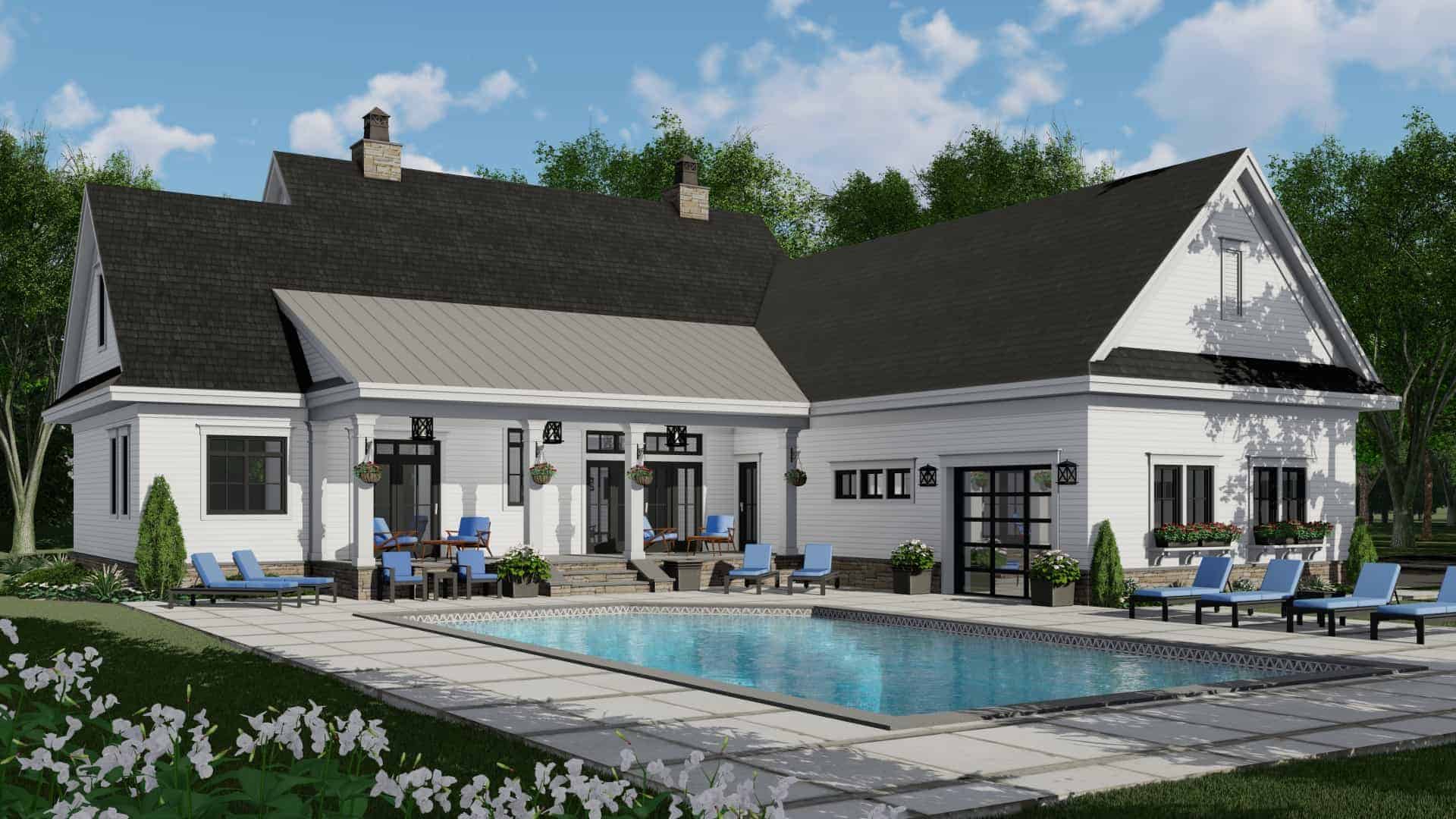 Pool of this 4-Bedroom, 2743 Sq Ft Plan - 165-1170