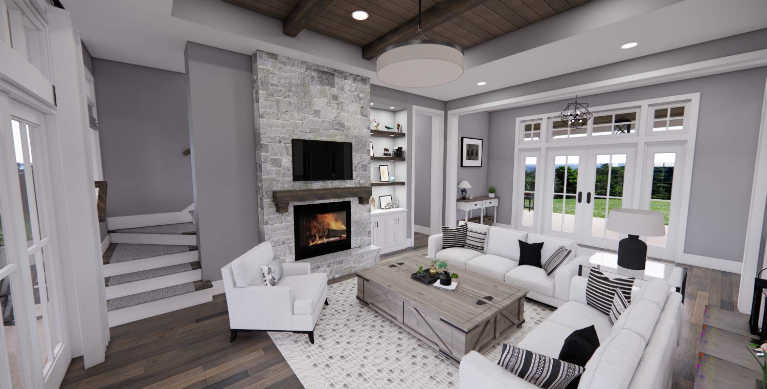 Great Room of this 4-Bedroom,2743 Sq Ft Plan -165-1170