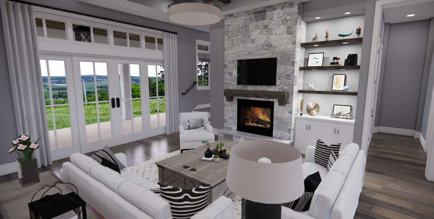 Great Room of this 4-Bedroom,2743 Sq Ft Plan -165-1170