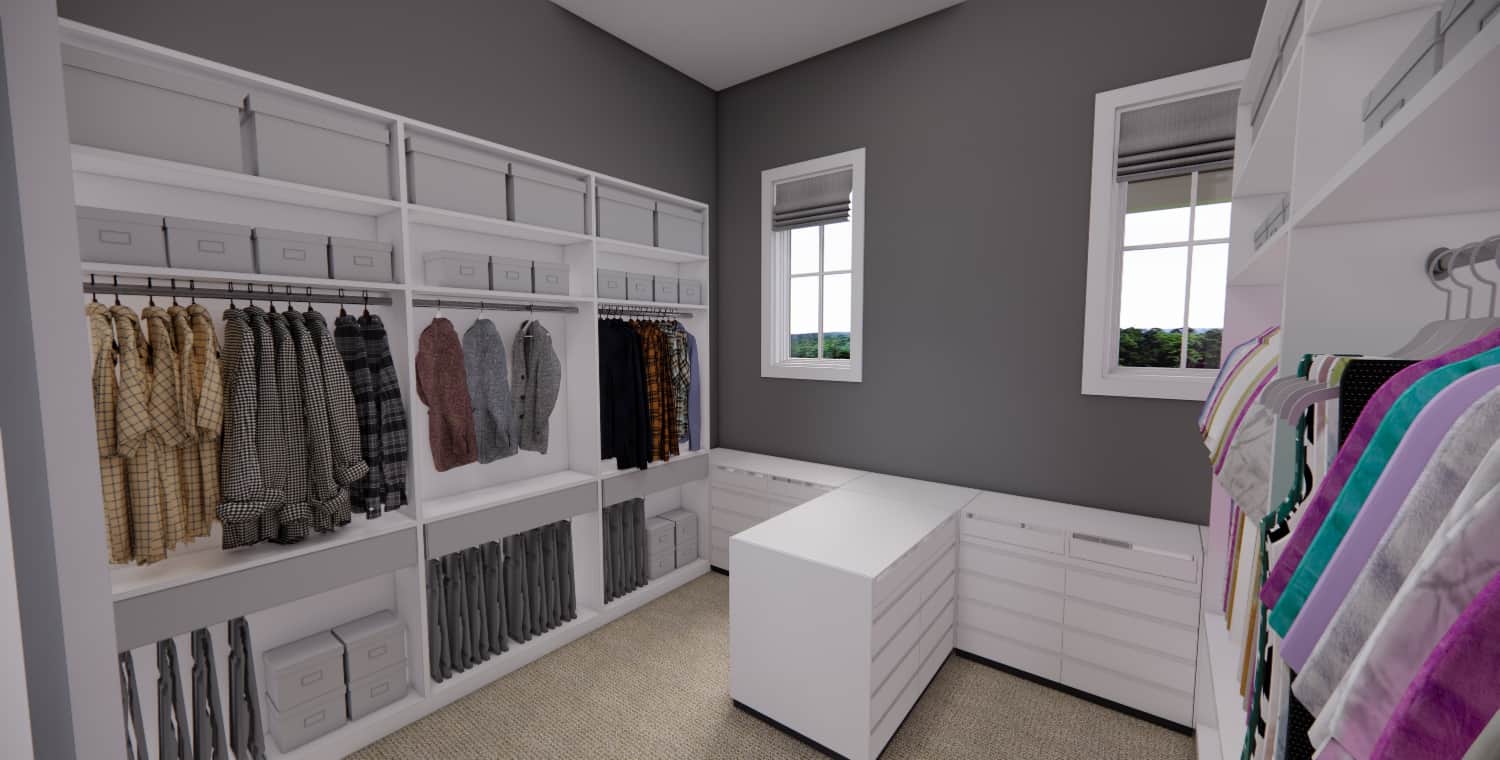 Master Bedroom: Closet of this 4-Bedroom,2743 Sq Ft Plan -165-1170