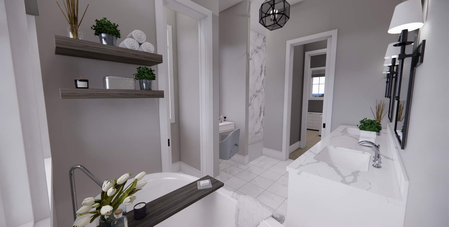 Master Bathroom of this 4-Bedroom,2743 Sq Ft Plan -165-1170