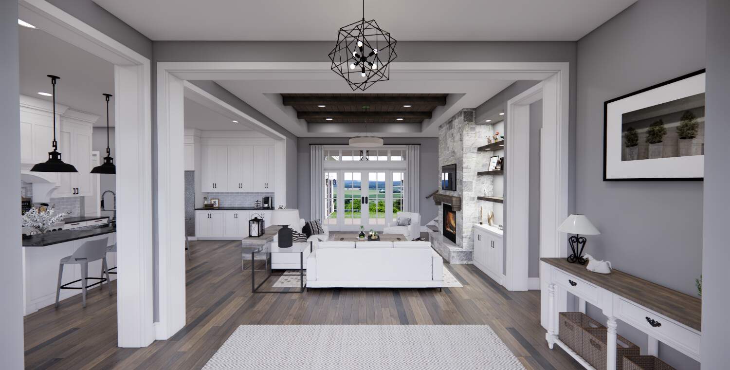 Great Room of this 4-Bedroom,2743 Sq Ft Plan -165-1170