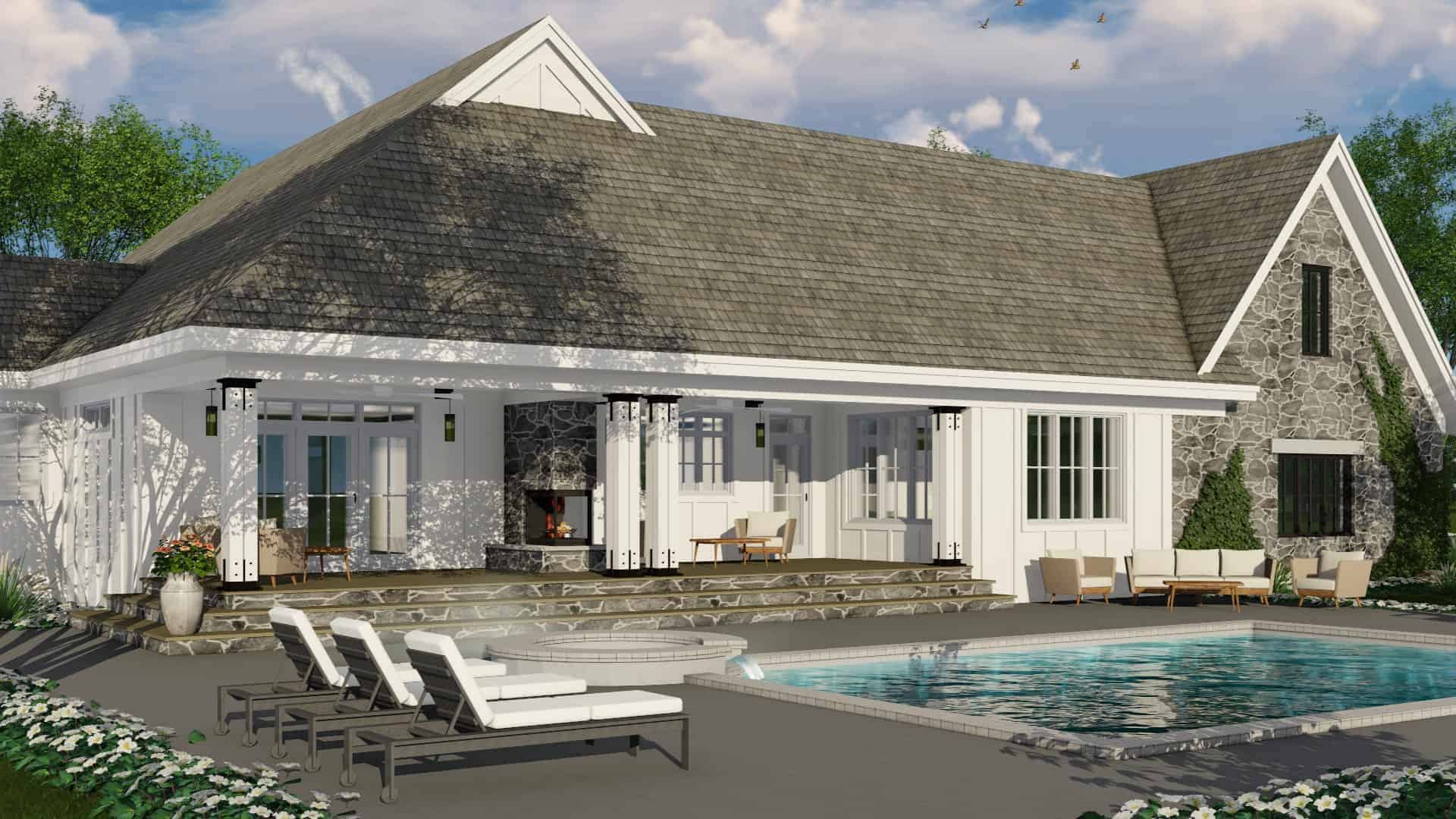 Pool of this 3-Bedroom, 2483 Sq Ft Plan - 165-1171