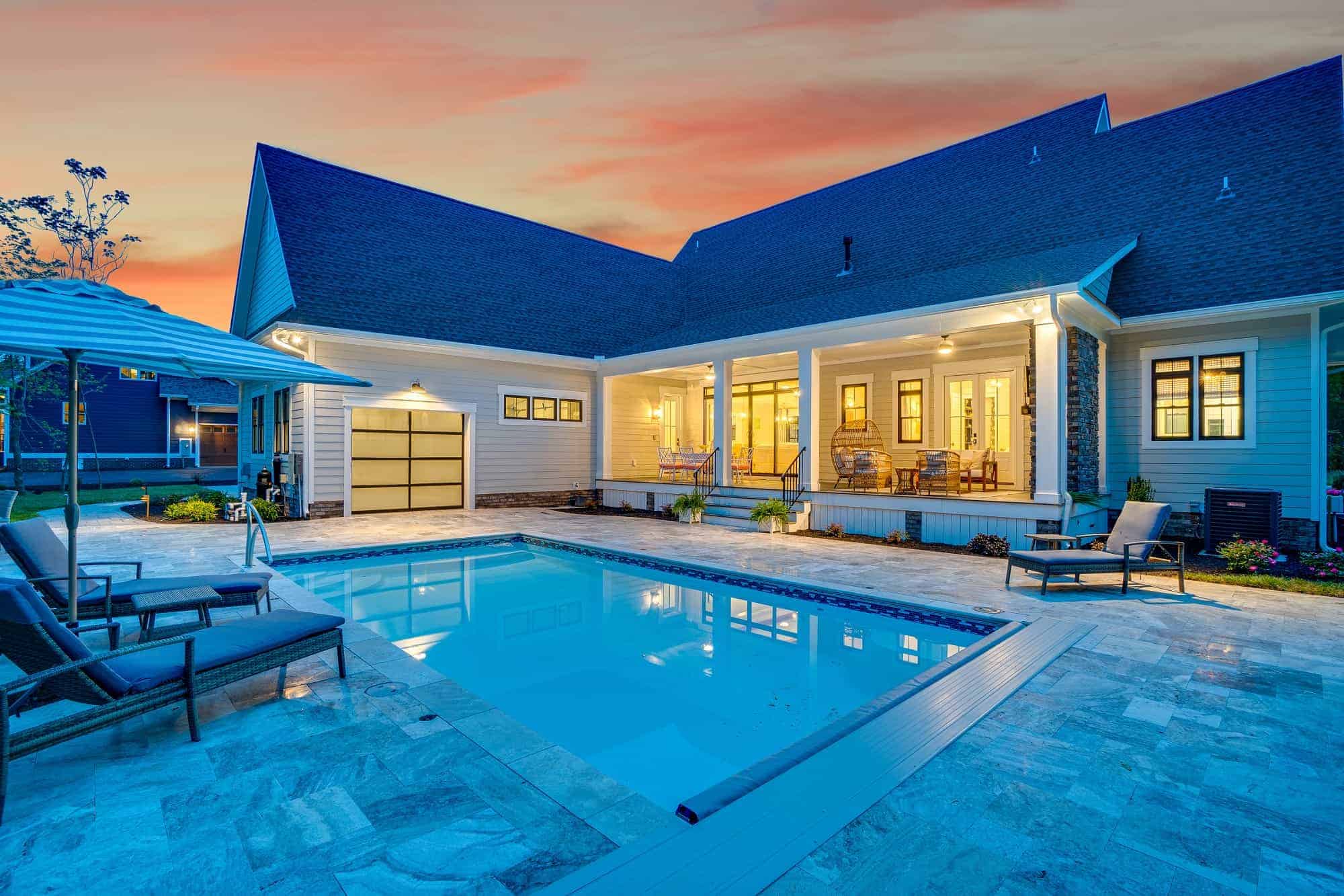 Home at Night of this 4-Bedroom,3952 Sq Ft Plan -165-1175