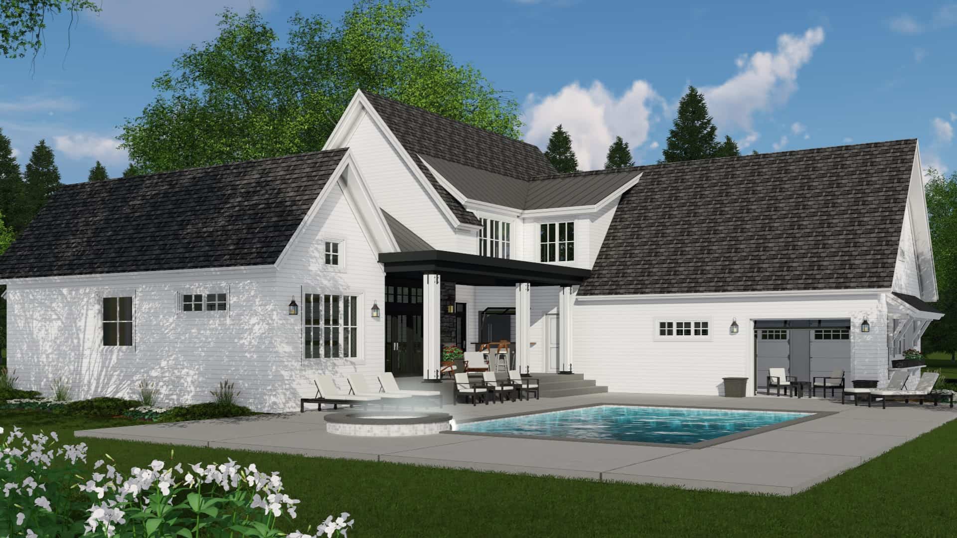 Pool of this 4-Bedroom, 3011 Sq Ft Plan - 165-1178