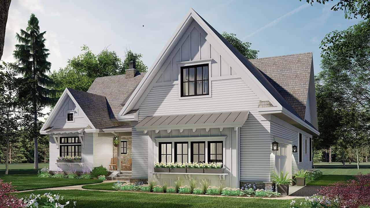 Front View of this 3-Bedroom, 2136 Sq Ft Plan - 165-1181