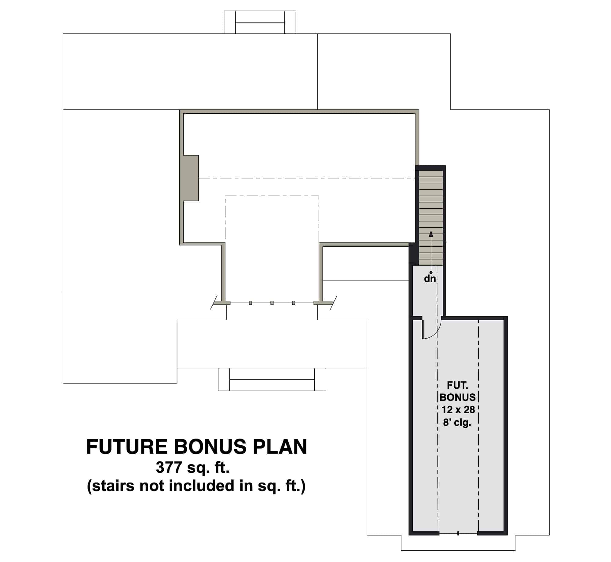 Bonus Room of Contemporary Plan #165-1181