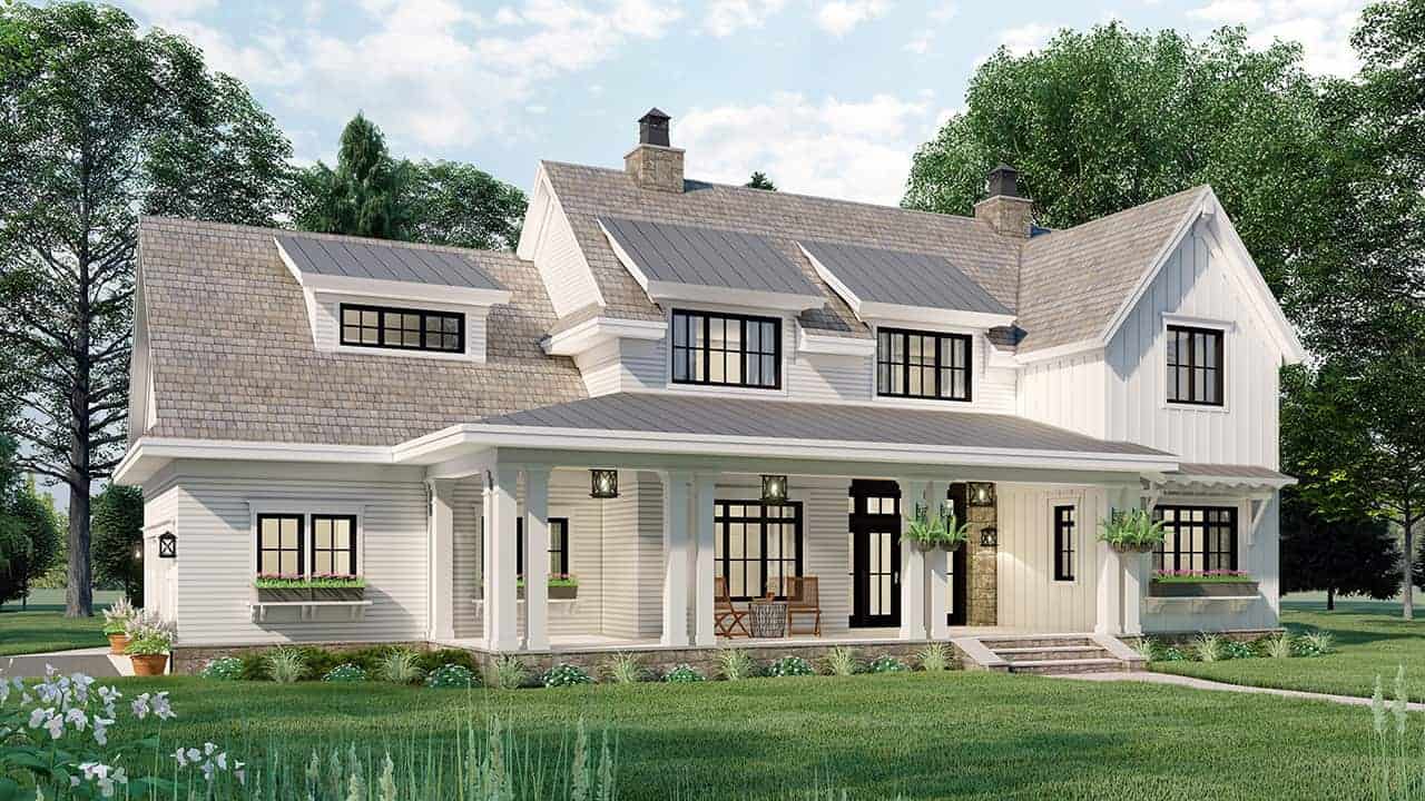 Left Side View of this 4-Bedroom, 2862 Sq Ft Plan - 165-1182
