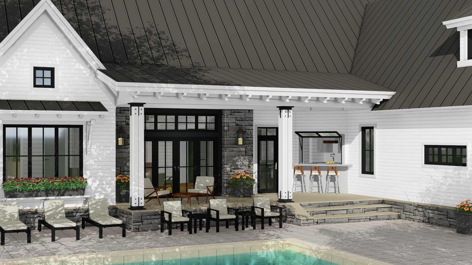 Pool of this 3-Bedroom, 2287 Sq Ft Plan - 165-1183