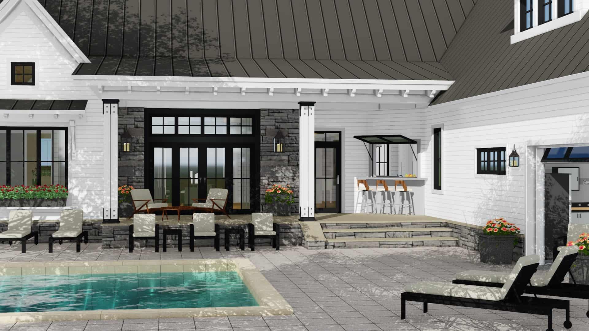 Pool of this 3-Bedroom, 2287 Sq Ft Plan - 165-1183