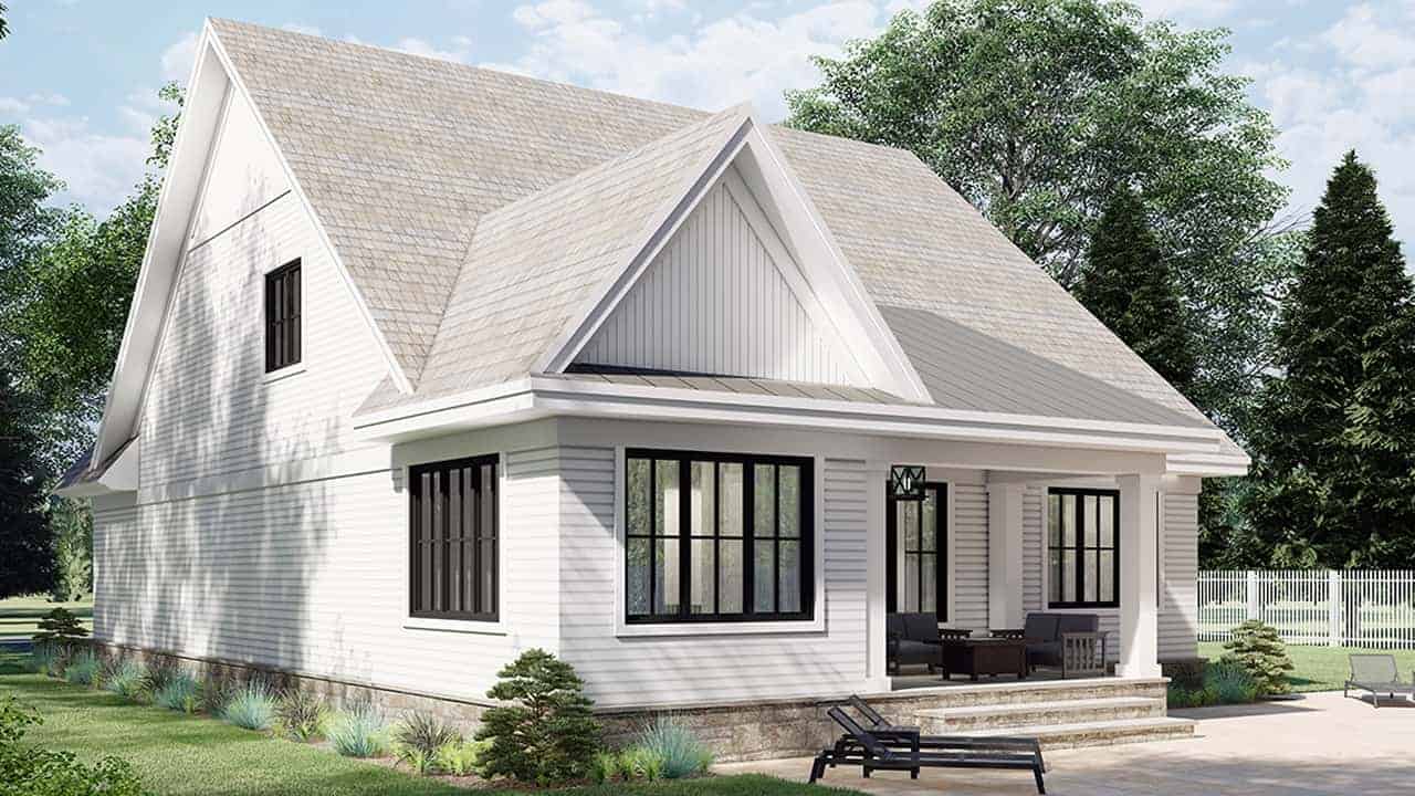 Rear View of this 4-Bedroom, 2889 Sq Ft Plan - 165-1186