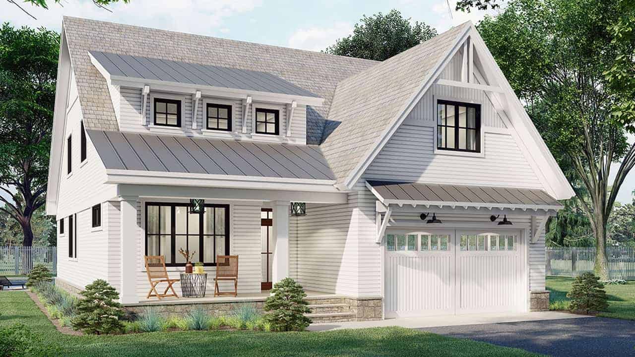 Left Side View of this 4-Bedroom, 2889 Sq Ft Plan - 165-1186