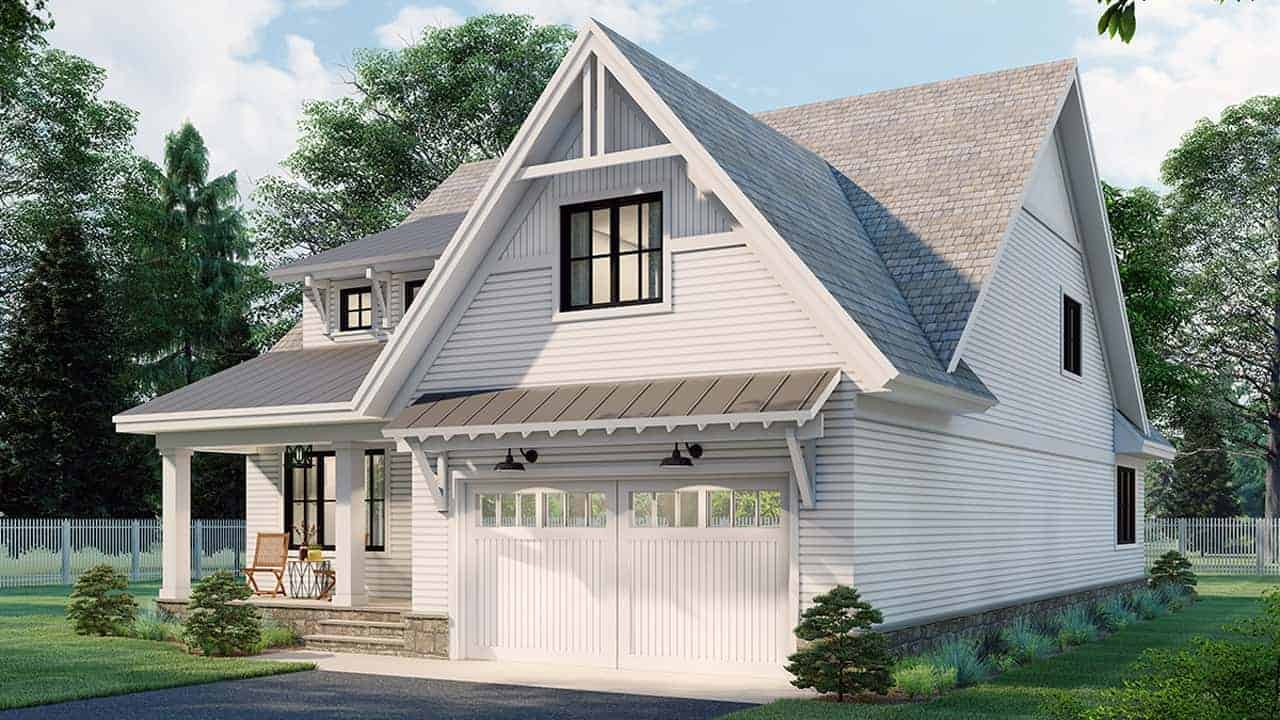 Right Side View of this 4-Bedroom, 2889 Sq Ft Plan - 165-1186