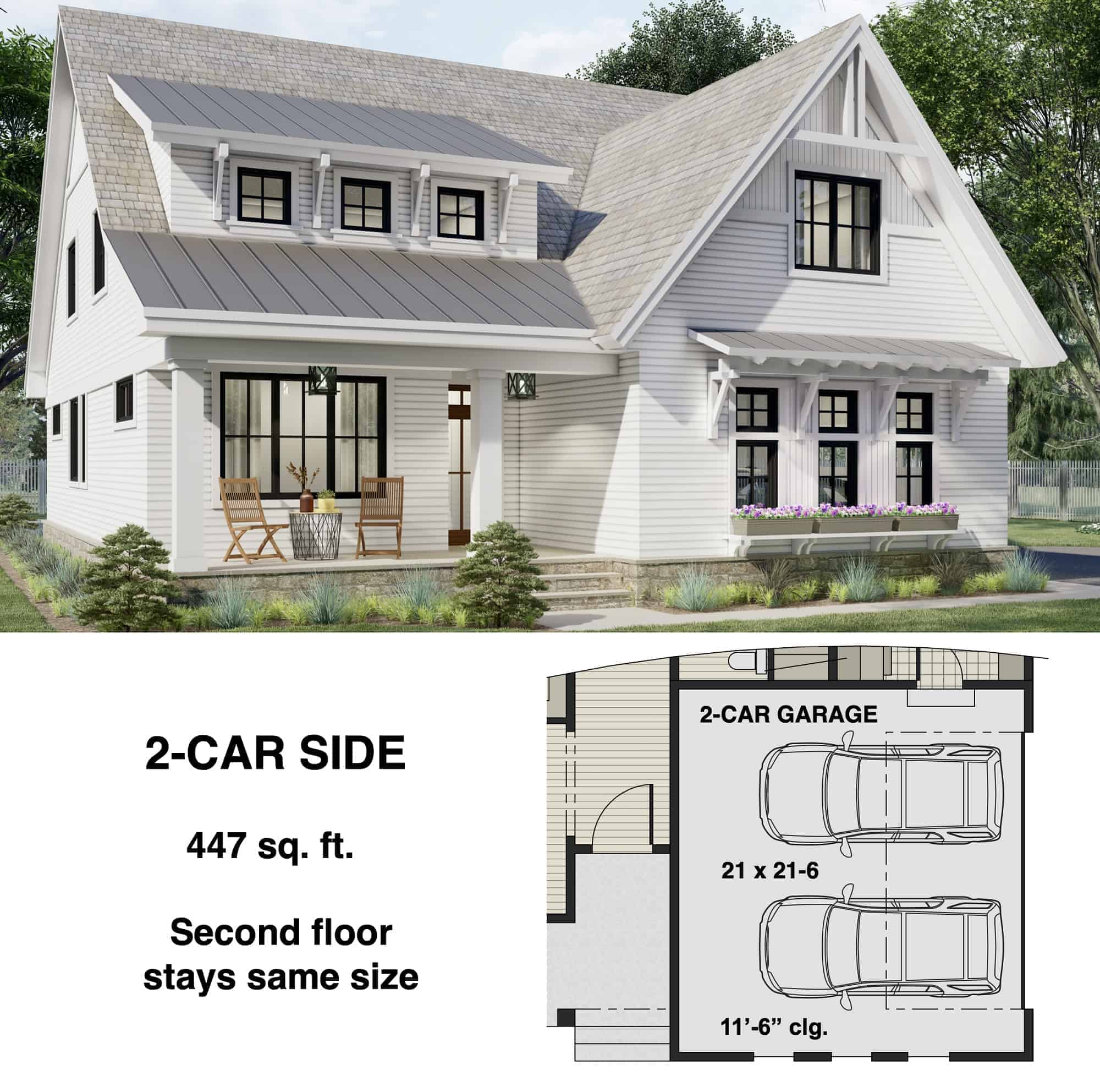 Garage of Farmhouse Plan #165-1186