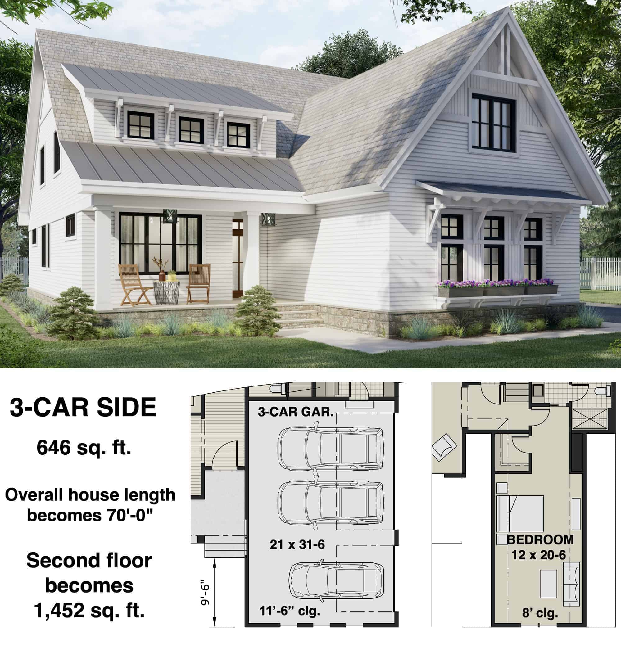 Garage of Farmhouse Plan #165-1186