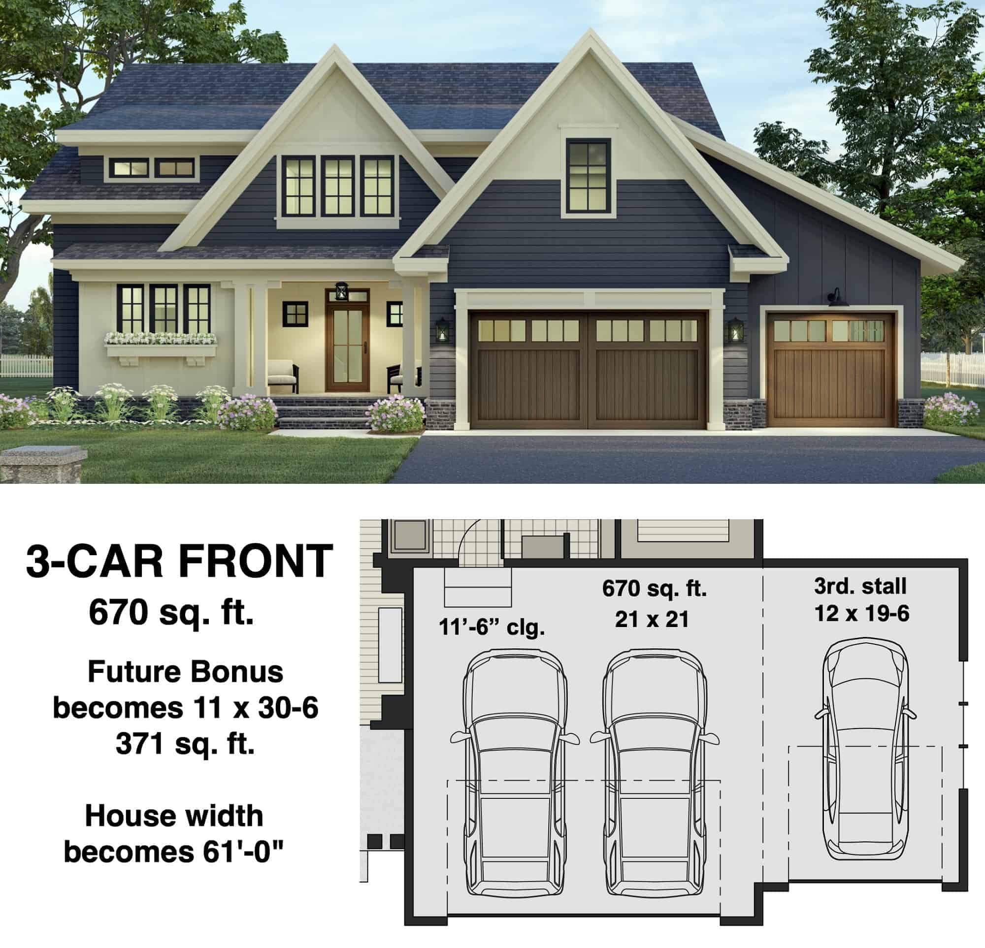 Garage of Contemporary Plan #165-1187