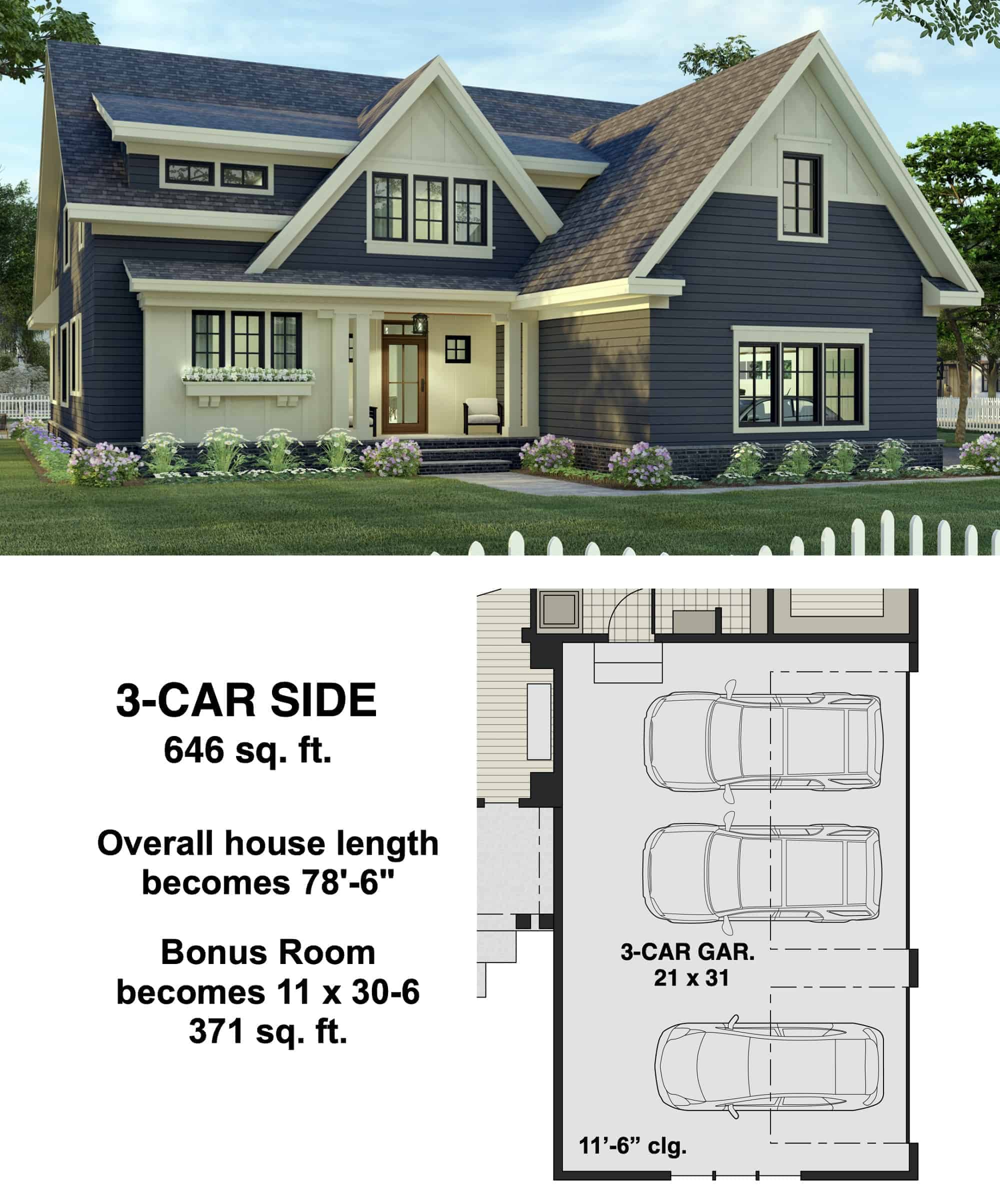 Garage of Contemporary Plan #165-1187