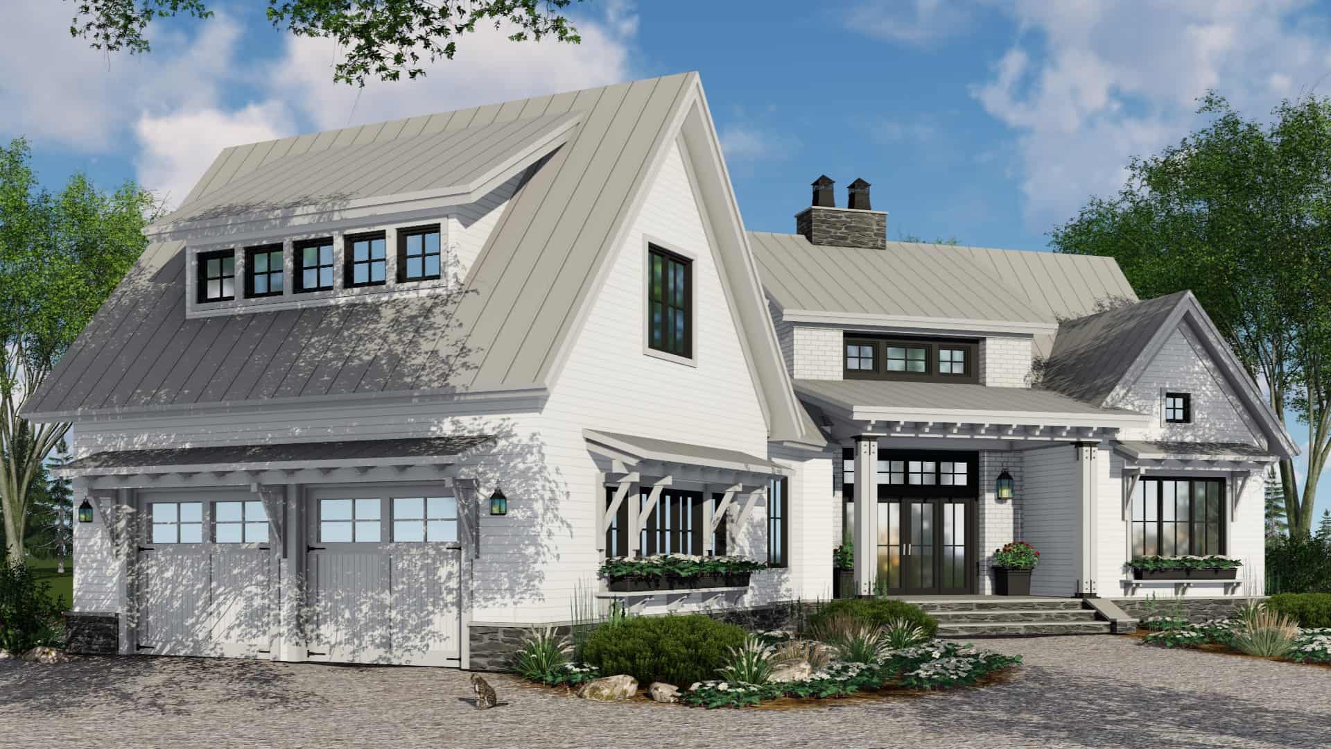 Front View of this 4-Bedroom, 2150 Sq Ft Plan - 165-1188
