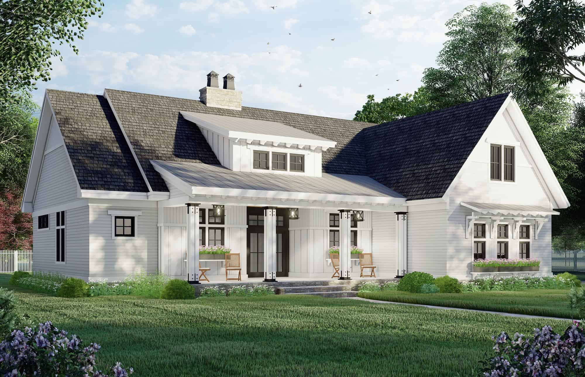 Left Side View of this 3-Bedroom, 2122 Sq Ft Plan - 165-1189