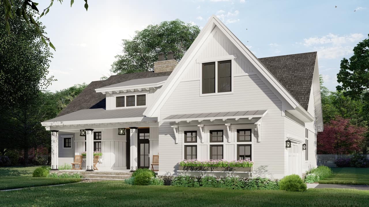Right Side View of this 3-Bedroom, 2122 Sq Ft Plan - 165-1189