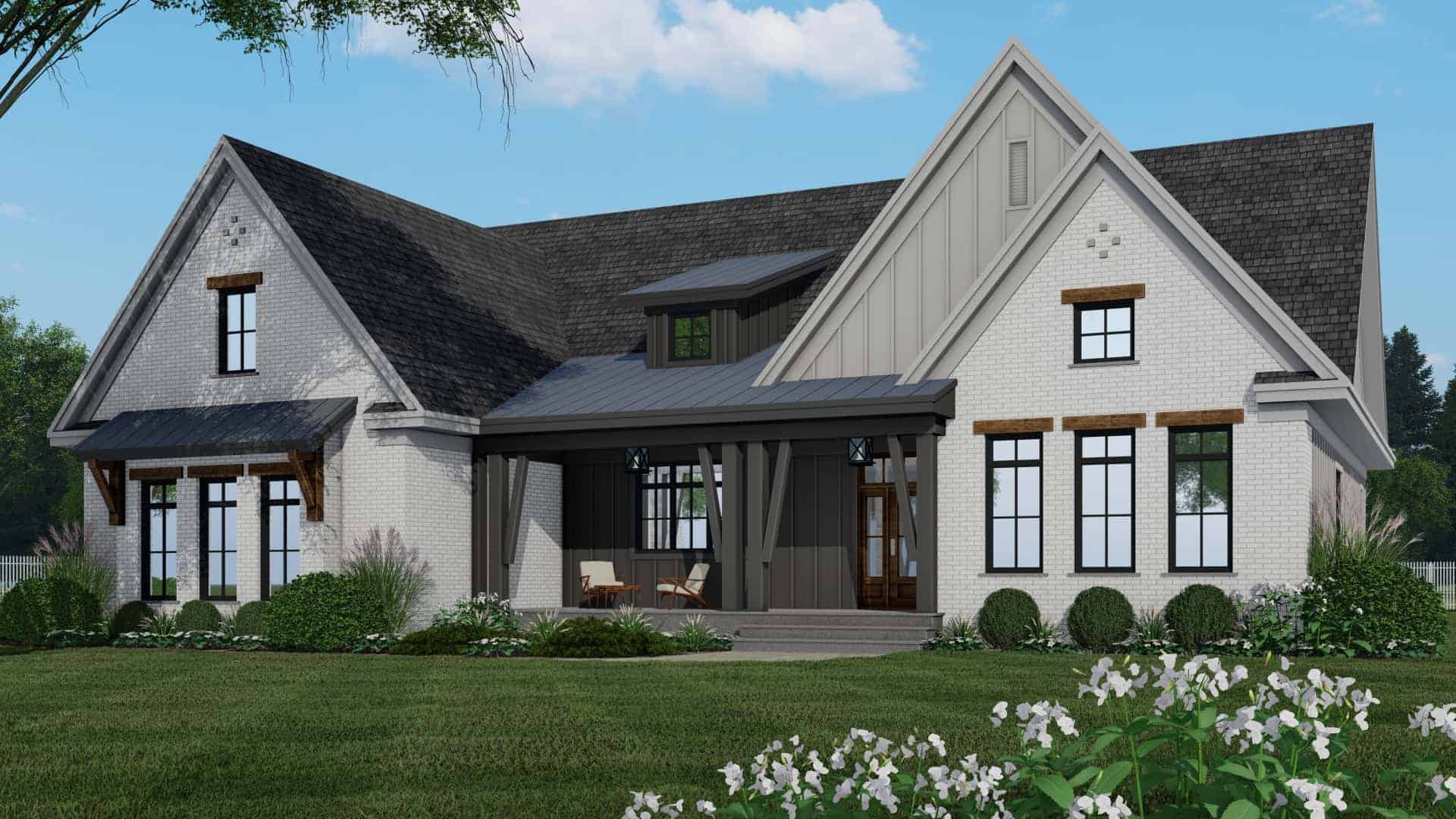 Front View of this 3-Bedroom, 2364 Sq Ft Plan - 165-1192