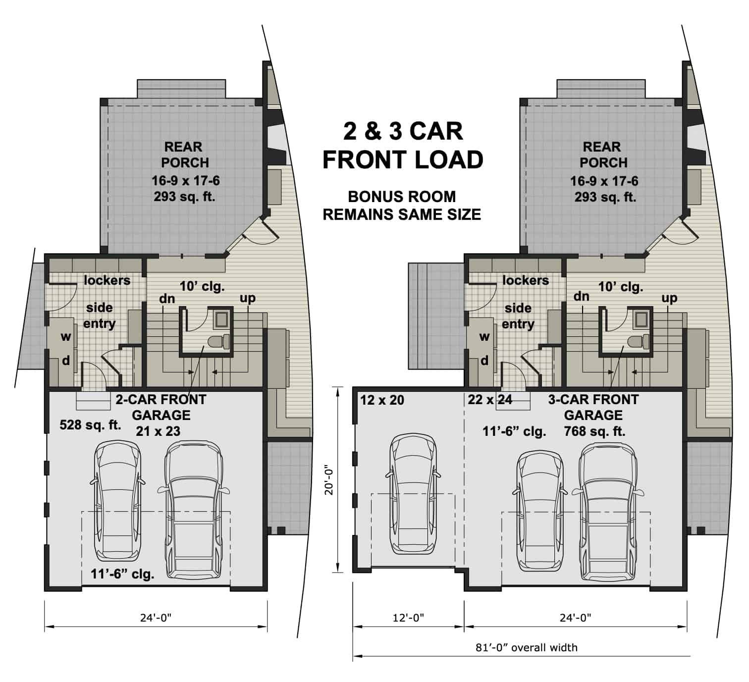 Garage of Ranch Plan #165-1192