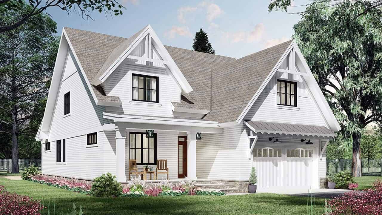 Left Side View of this 3-Bedroom, 2578 Sq Ft Plan - 165-1193