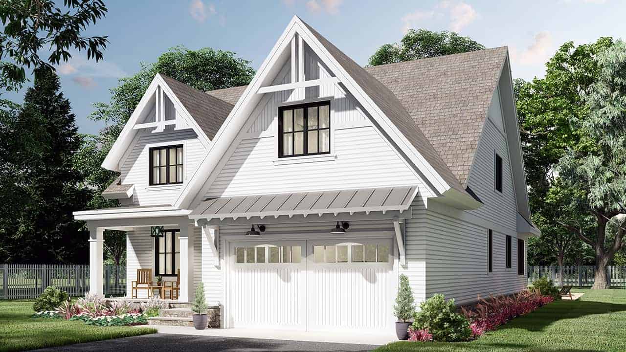 Right Side View of this 3-Bedroom, 2578 Sq Ft Plan - 165-1193