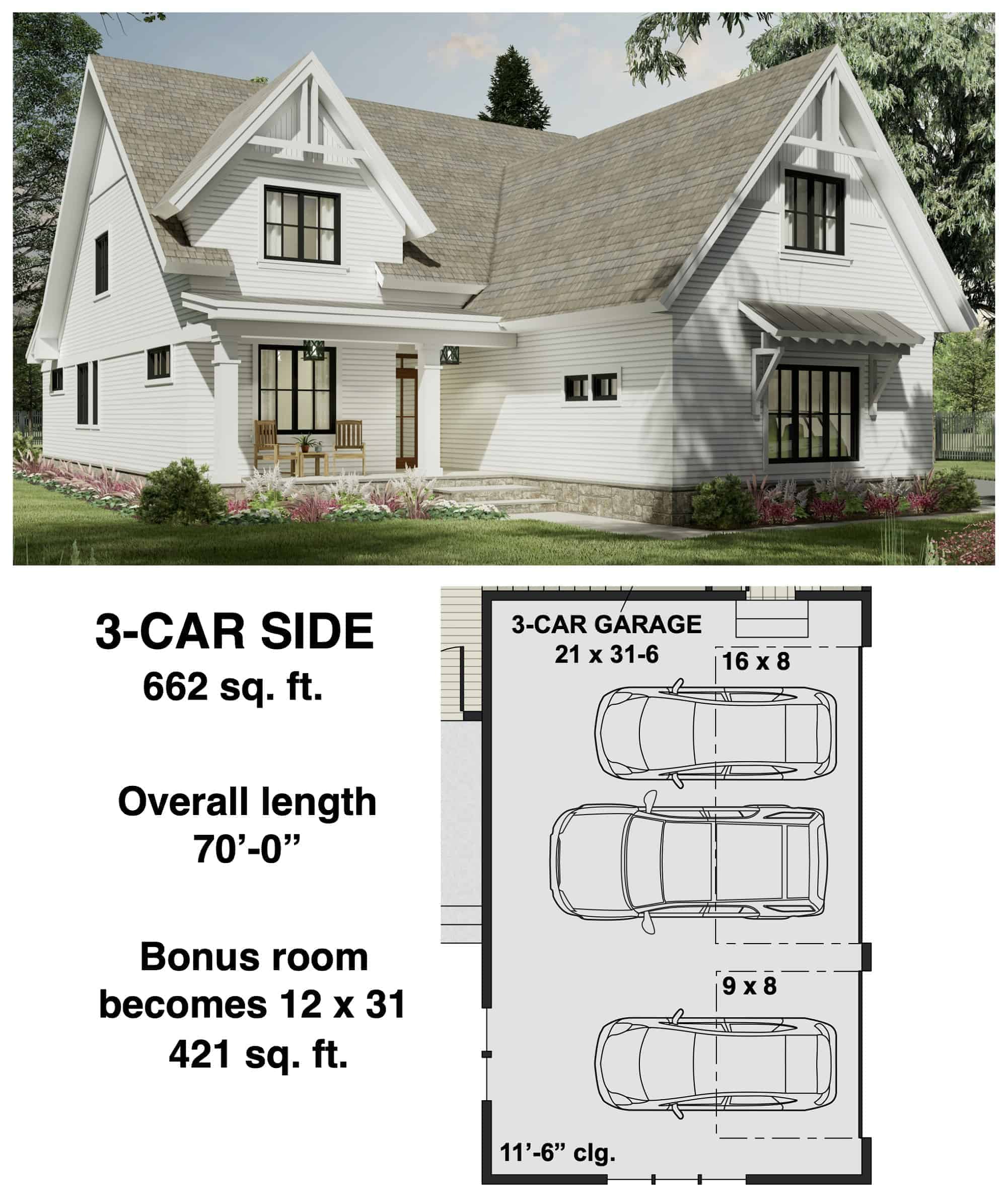 Garage of Farmhouse Plan #165-1193