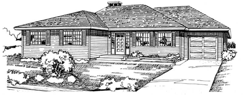 Main image for house plan # 7077