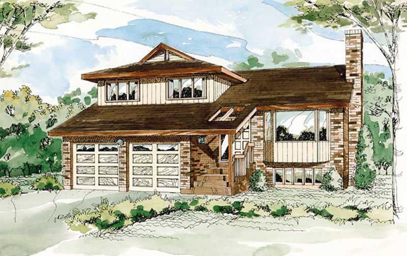 Contemporary home (ThePlanCollection: Plan #167-1120)