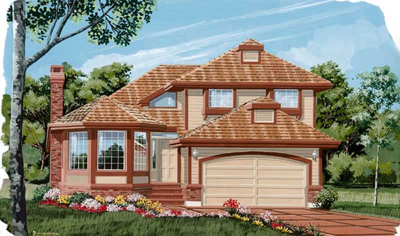 Contemporary home (ThePlanCollection: Plan #167-1125)