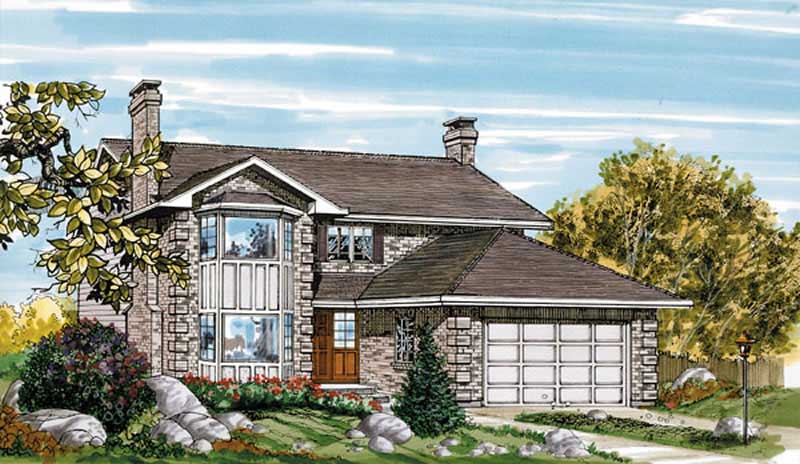 Contemporary home (ThePlanCollection: Plan #167-1128)