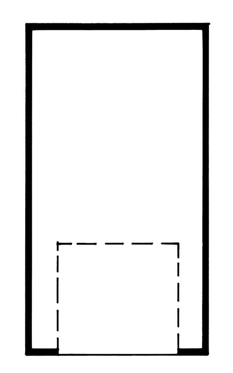 Floor Plan First Story of Garage Plan #167-1147