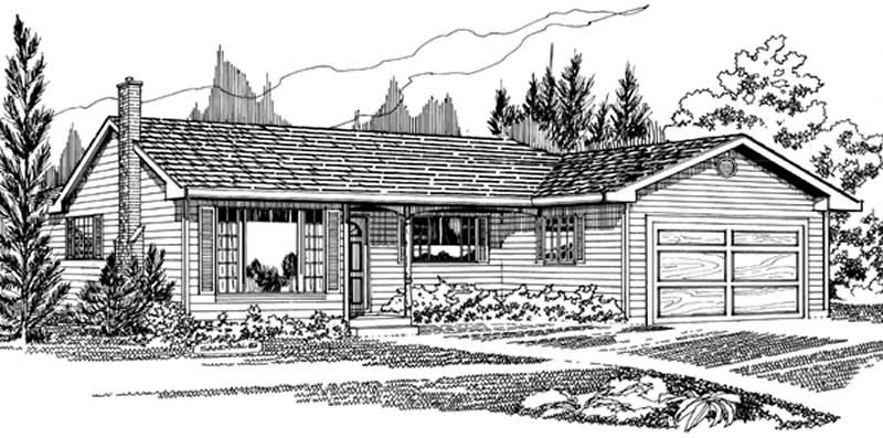 Small House Plans home (ThePlanCollection: Plan #167-1154)